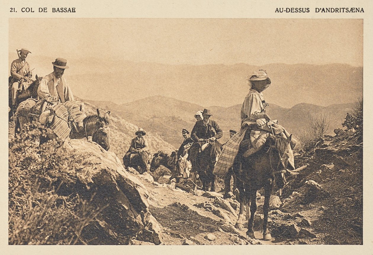 Bassæ Pass. Over Andritsæna af Frédéric Boissonnas