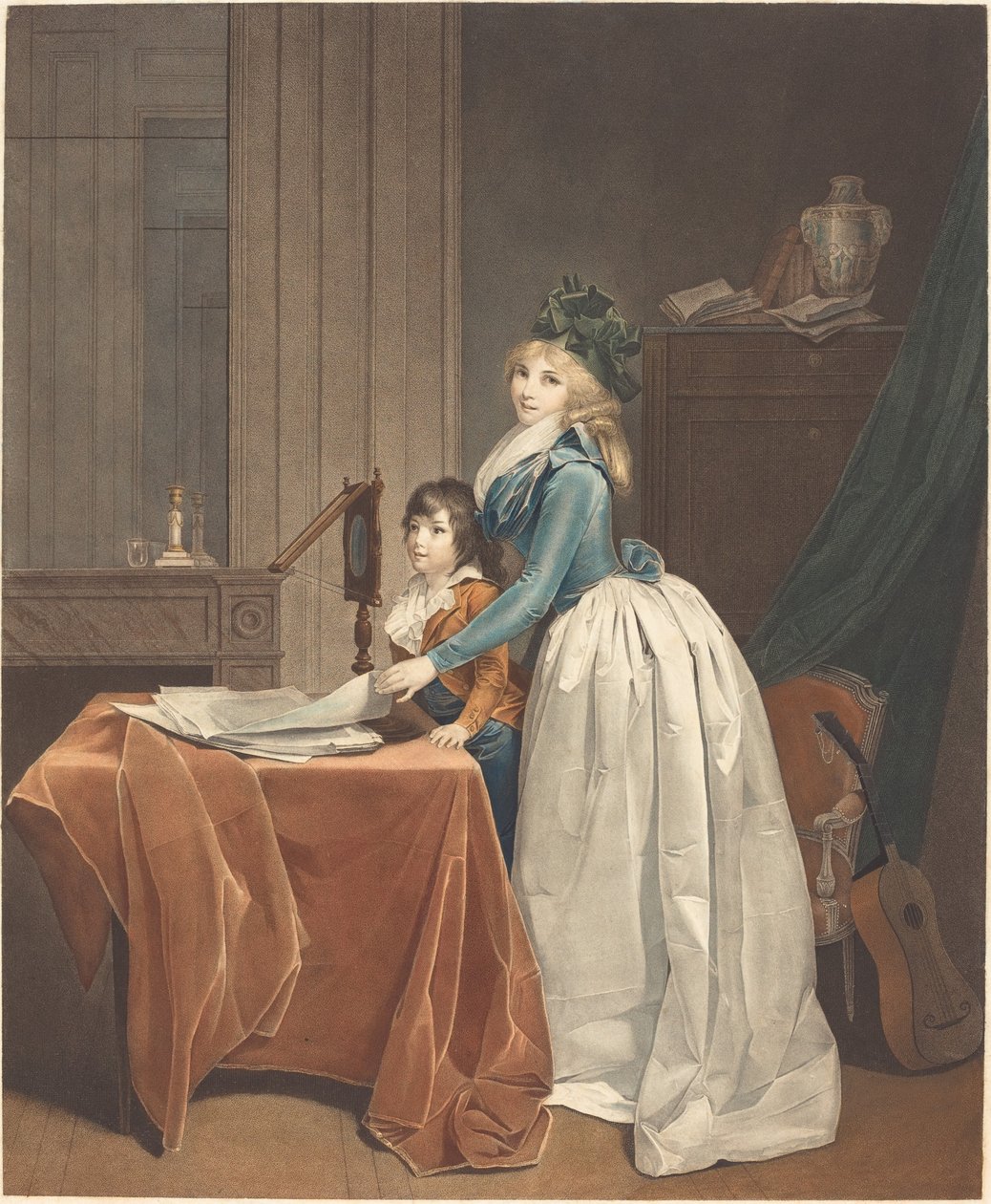 Den optiske fremviser af Frédéric Cazenave after Louis Léopold Boilly