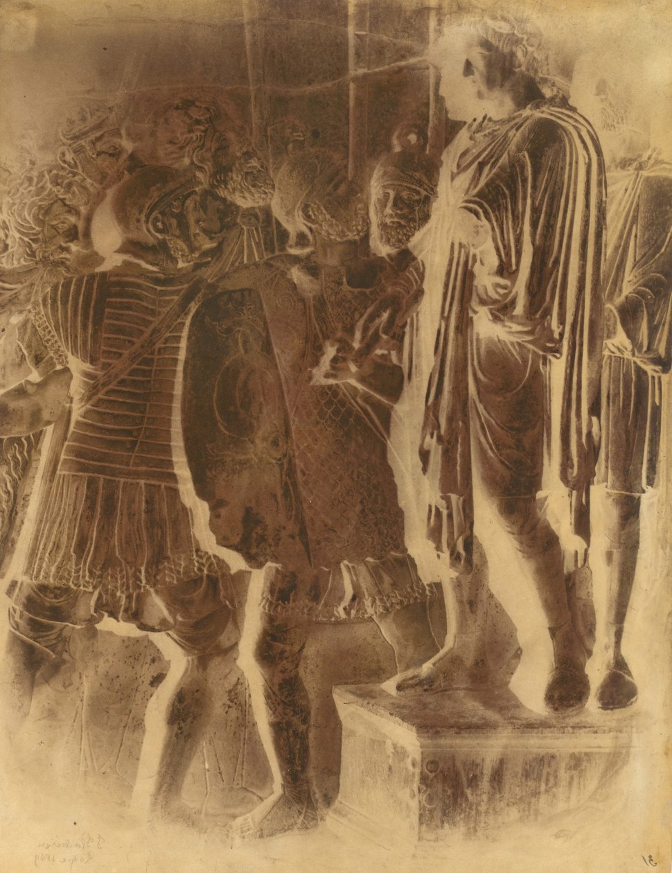 Basrelief fra Konstantinbuen, Rom, 1849. af Frédéric Flachéron