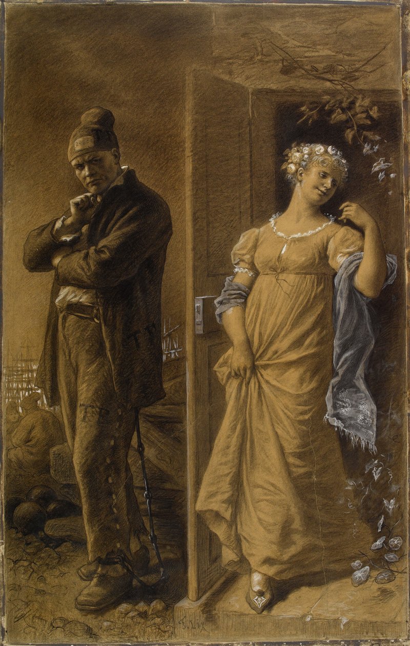 Frédéric Lix - Fangen og den prostituerede (beskåret) af Frederic Theodore Lix