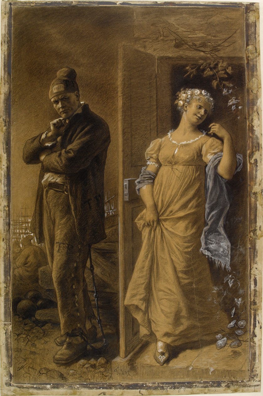 Frédéric Lix - Fangen og den prostituerede af Frederic Theodore Lix