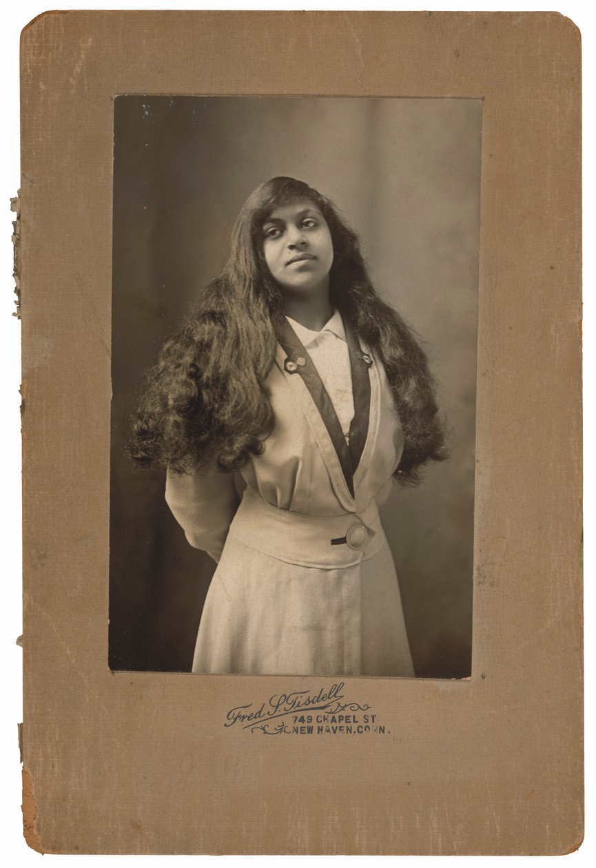 Portræt af en kvinde, ca. 1910 (foto) af Fred S. Tisdell