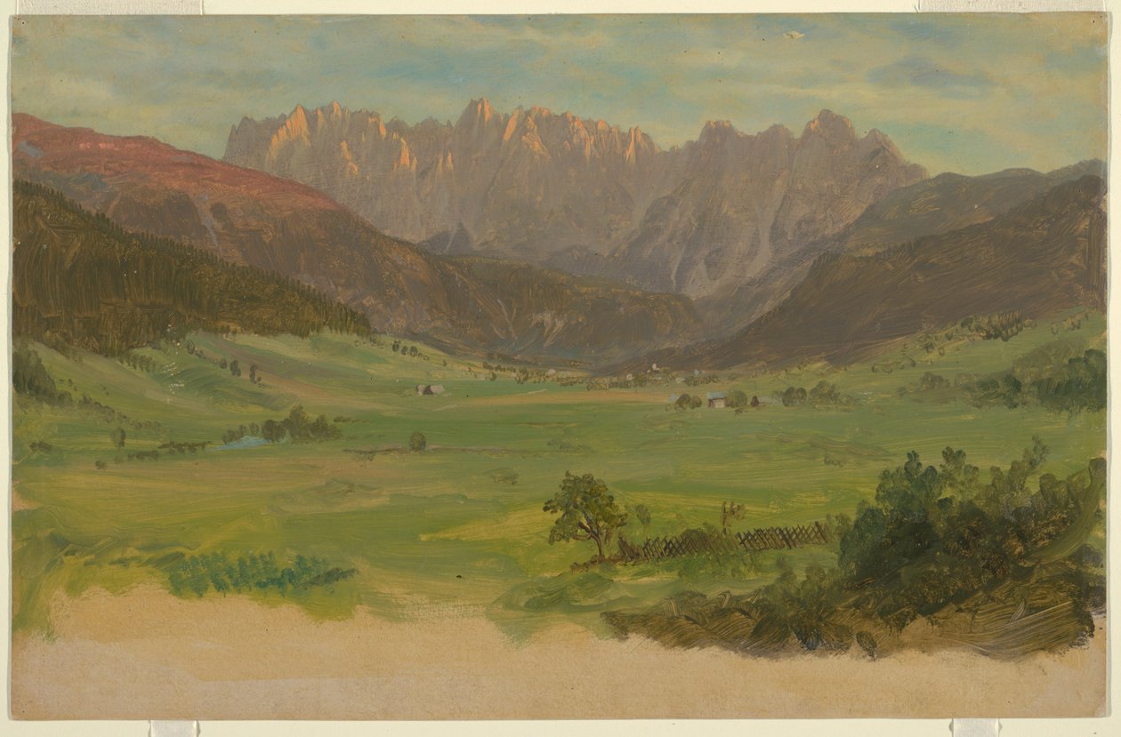 Alpine landskab af Frederic Edwin Church