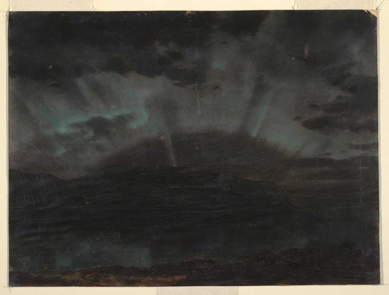 Aurora Borealis, Mount Desert Island, fra Bar Harbor, Maine, september 1860 af Frederic Edwin Church