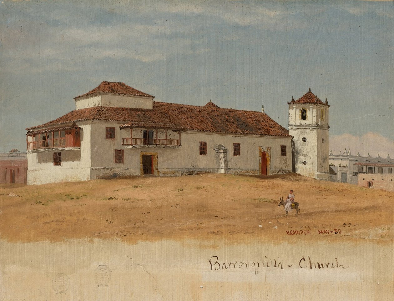 Colombia, Barranquilla Kirke af Frederic Edwin Church