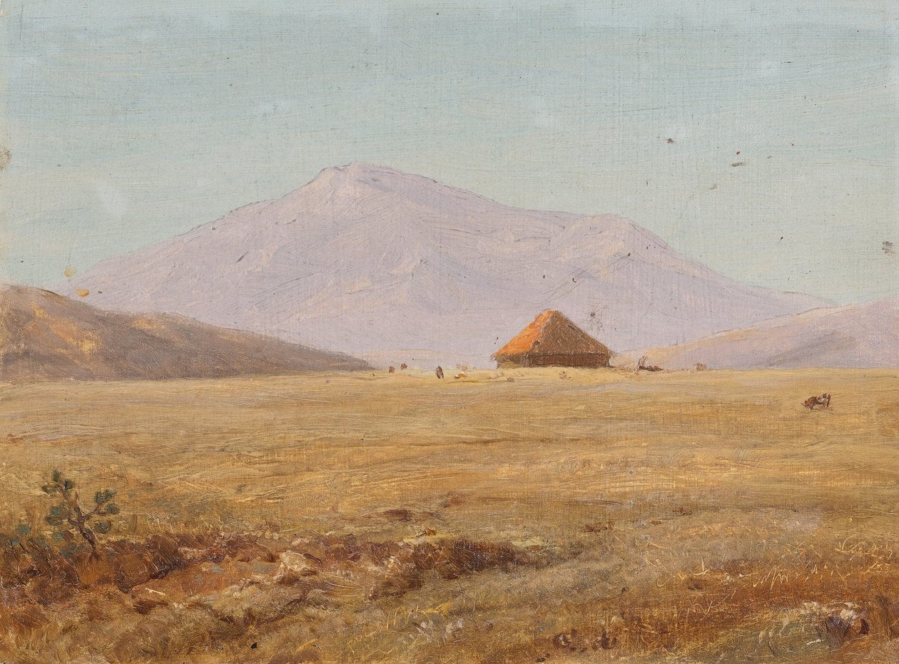 Ecuador, bjergplateau med hytte af Frederic Edwin Church