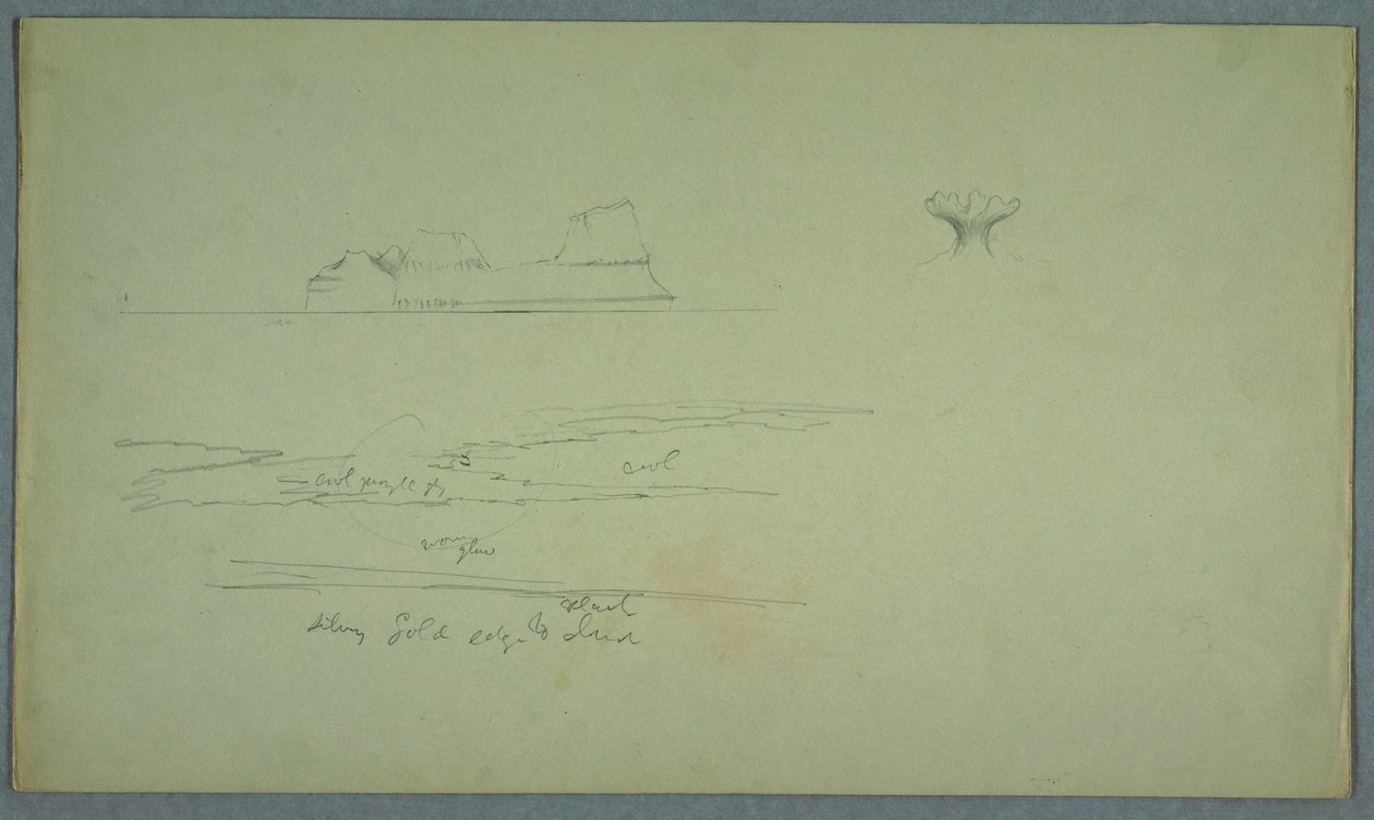 Flydende isbjerg og isblomst af Frederic Edwin Church