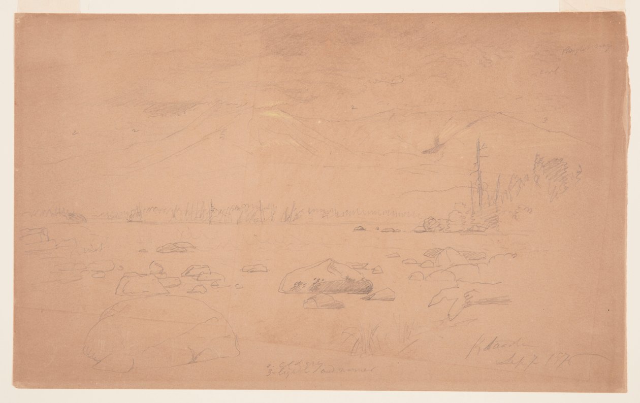 Mts. Katahdin og Turner af Frederic Edwin Church