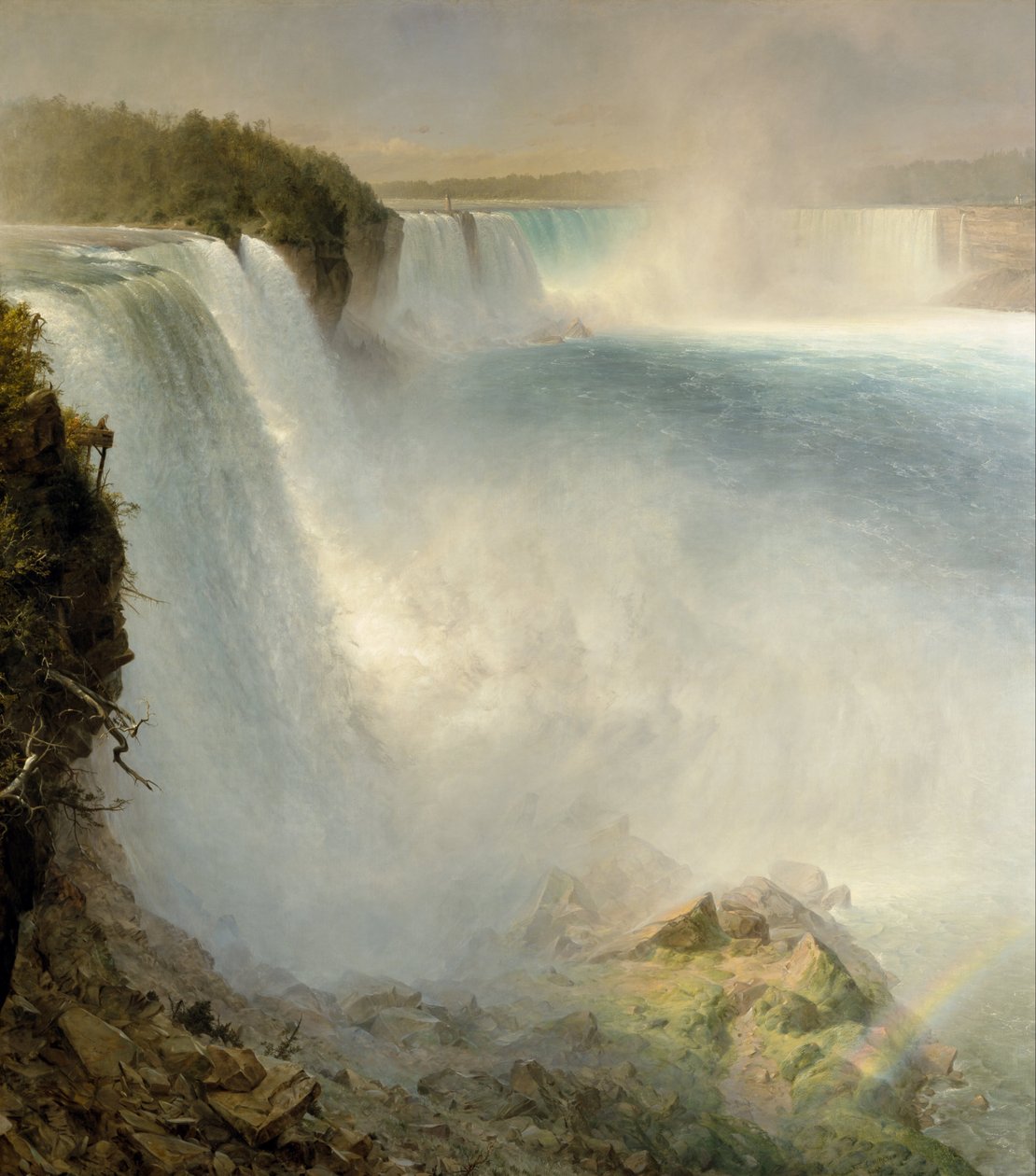 Niagara Falls, fra den amerikanske side af Frederic Edwin Church