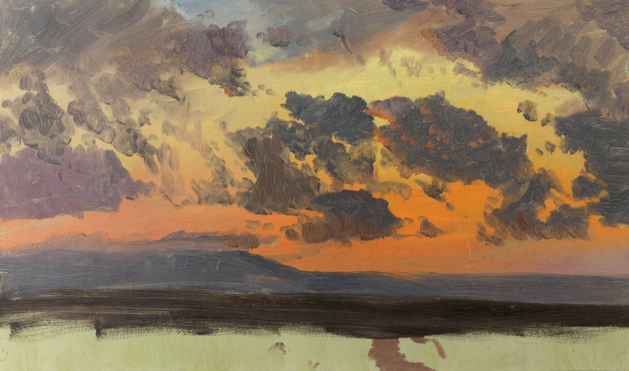 Himmel ved solnedgang, Jamaica, Vestindien af Frederic Edwin Church
