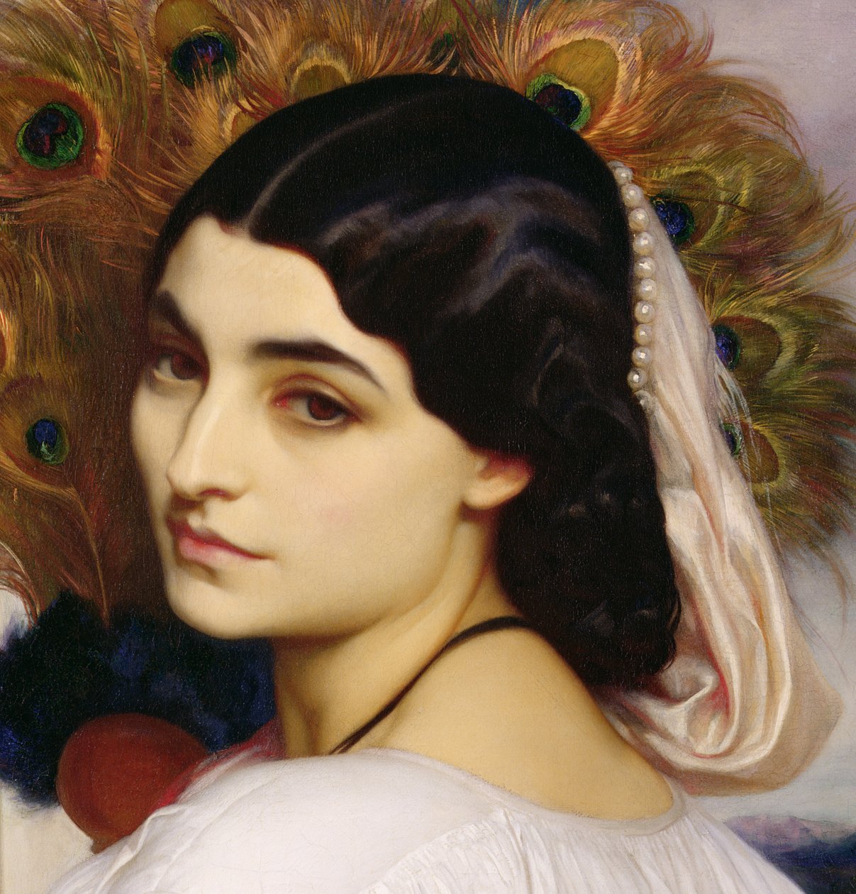 Pavonia, 1859 olie på lærred detalje af 64816 af Frederic Leighton
