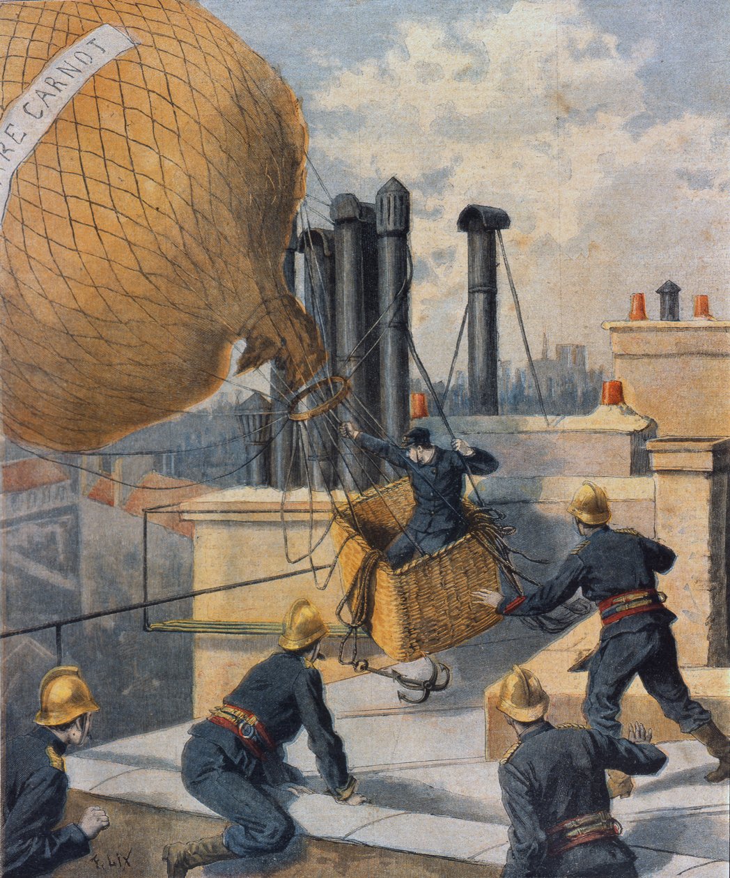 Brandmænd, 1894 af Frederic Theodore Lix