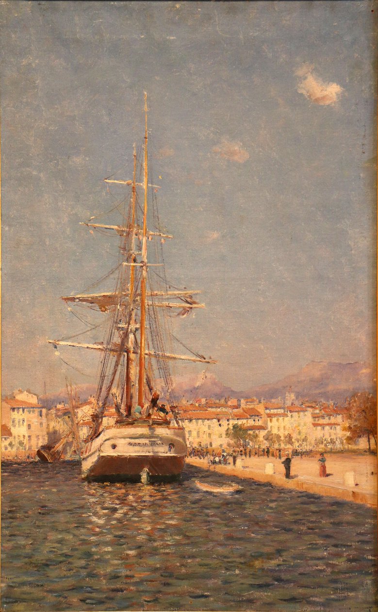 Havnen i Toulon af Frederic Montenard