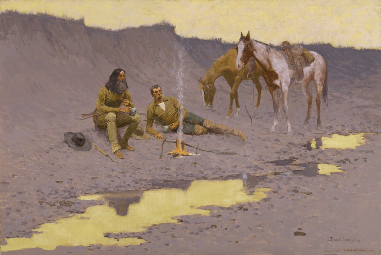 Et nyt år på Cimarron af Frederic Remington