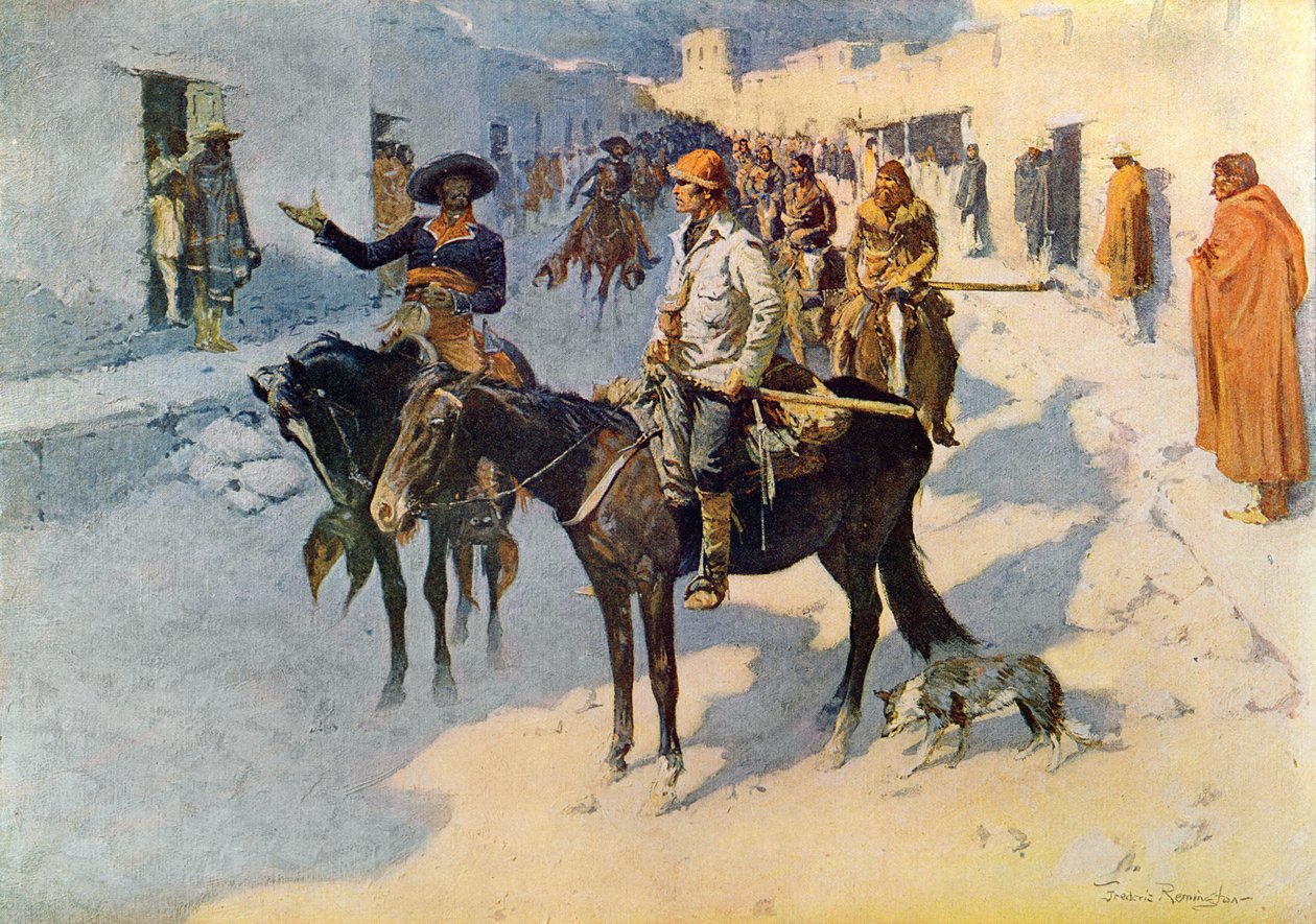 Zebulon Pike Entering Santa Fe, illustration offentliggjort i 