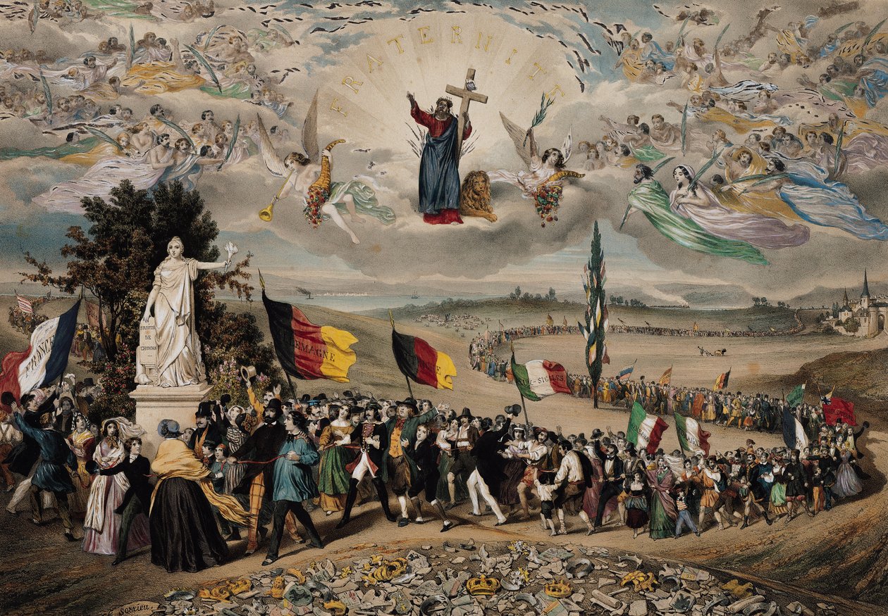 Den universelle demokratiske og sociale republik, 1848 af Frederic Sorrieu
