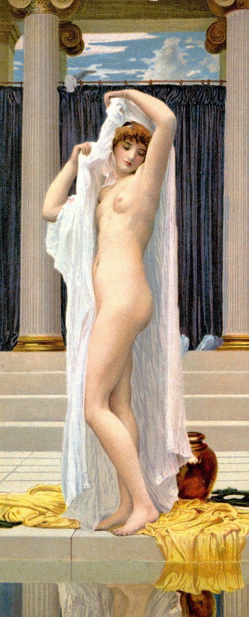 Psyches bad, ca. 1900 (postkort) af Frederic (after) Leighton