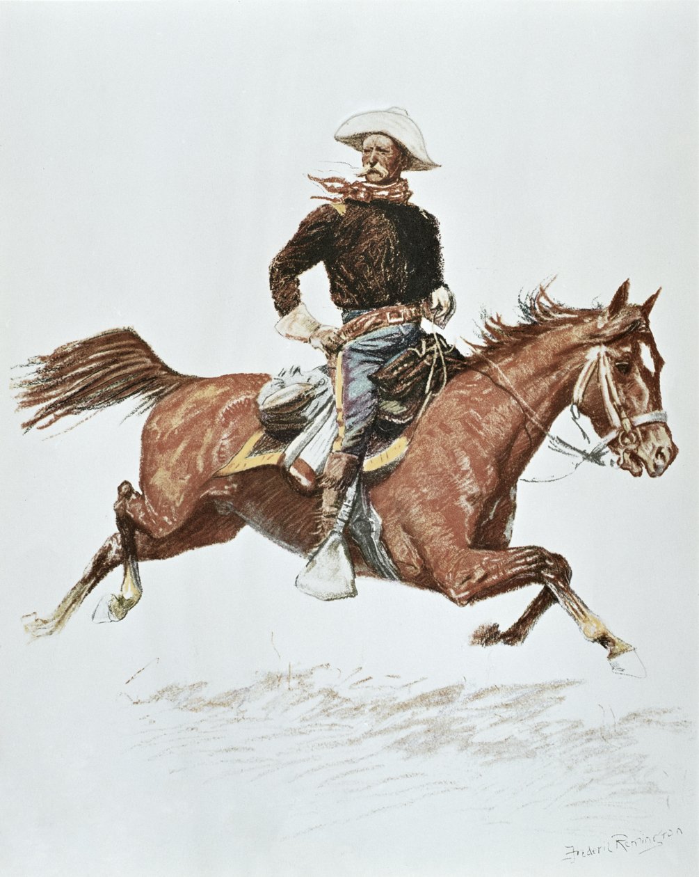 US Cavalry Officer i kampagnedragt fra 1870