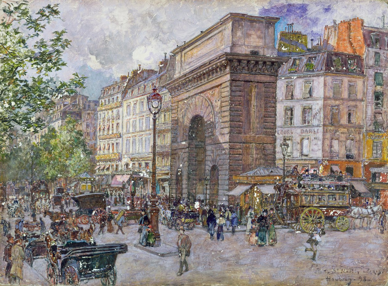 Porte Saint-Martin, 1898 af Frederic Anatole Houbron