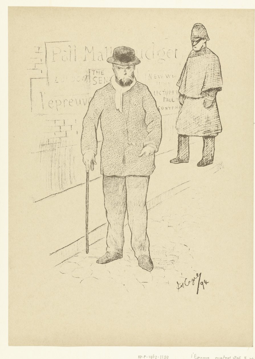 Portret van dichter Paul Verlaine i London Paul Verlaine i London The Trial (serietitel) af Frederic Auguste Cazals