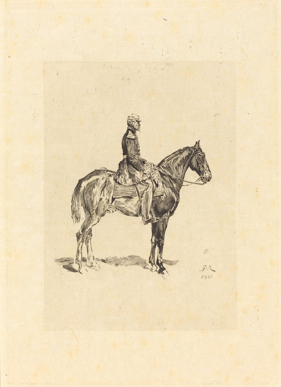 Rytter af Frederic Auguste La Guillermie after Jean Louis Ernest Meissonier