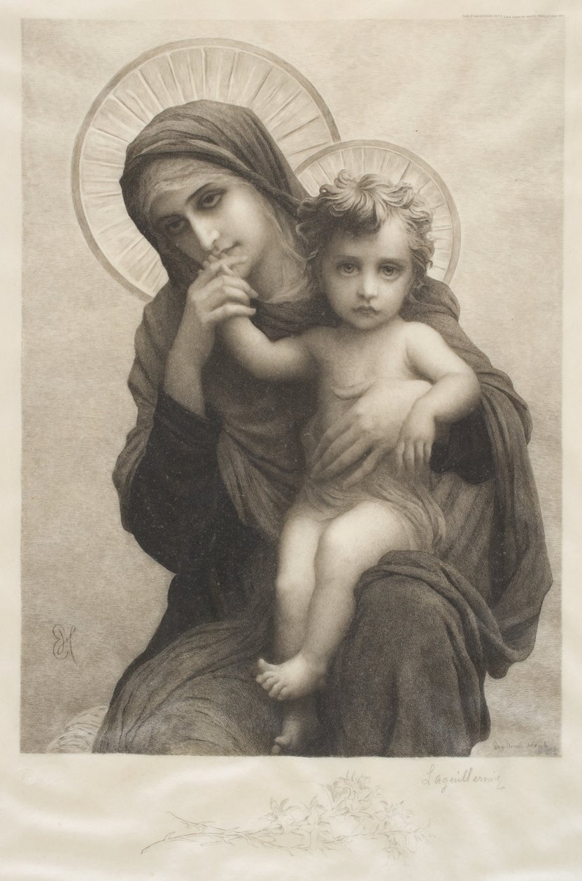 Madonna og barn af Frederic Auguste Laguillermie