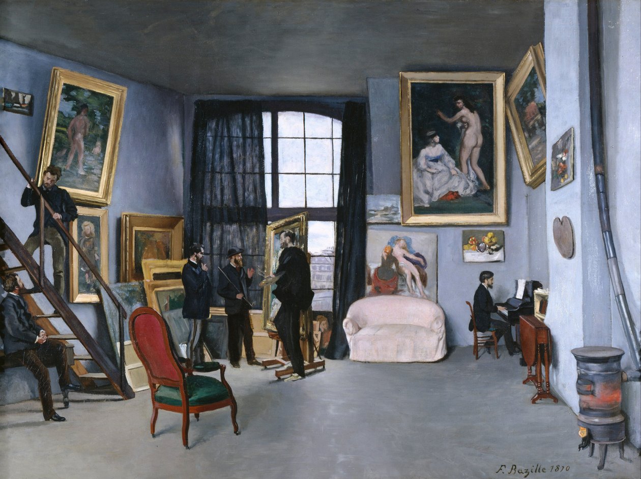 Bazilles studie af Jean Frederic Bazille