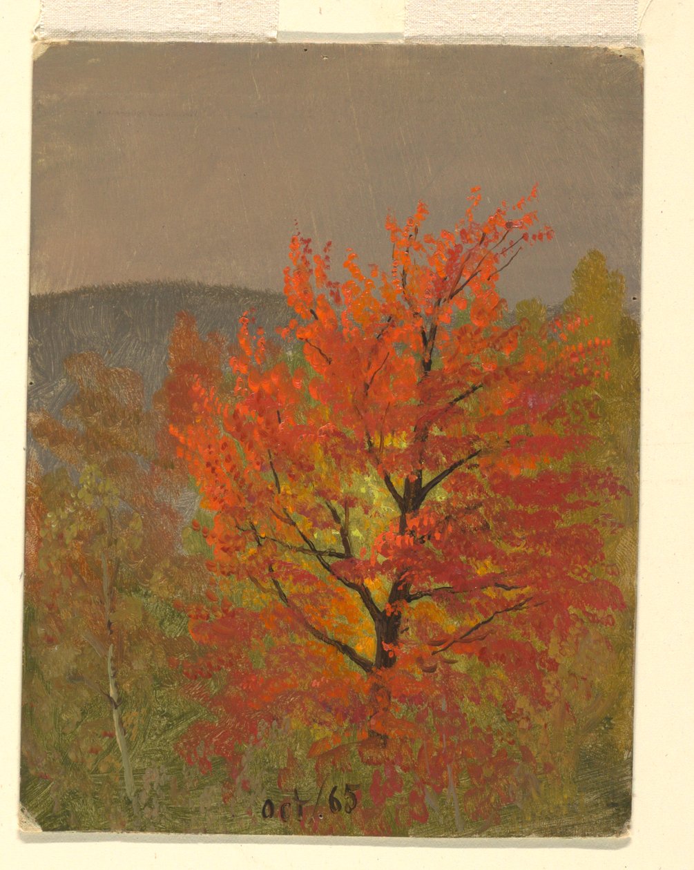 Efterårslandskab, Vermont af Frederic Edwin Church