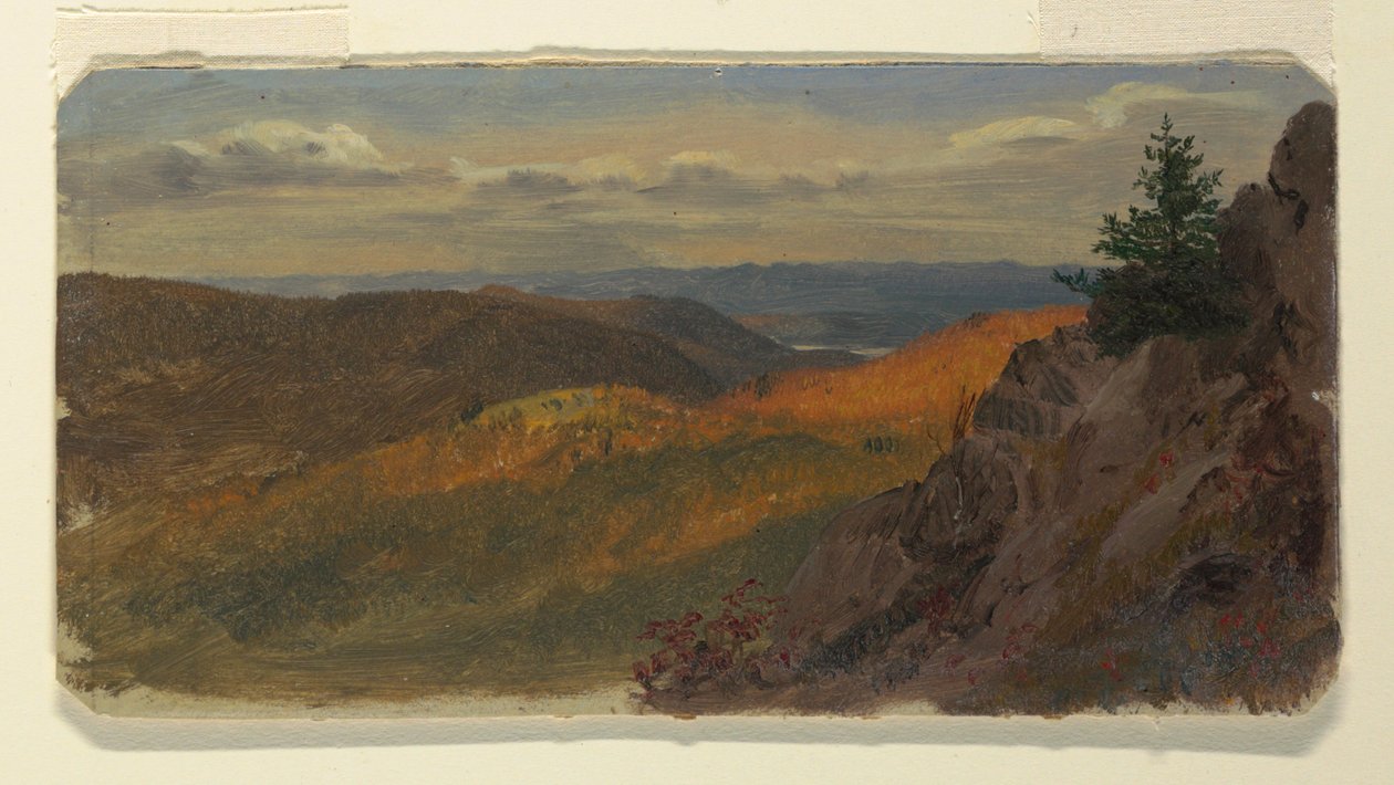 Efterårslandskab i New England af Frederic Edwin Church