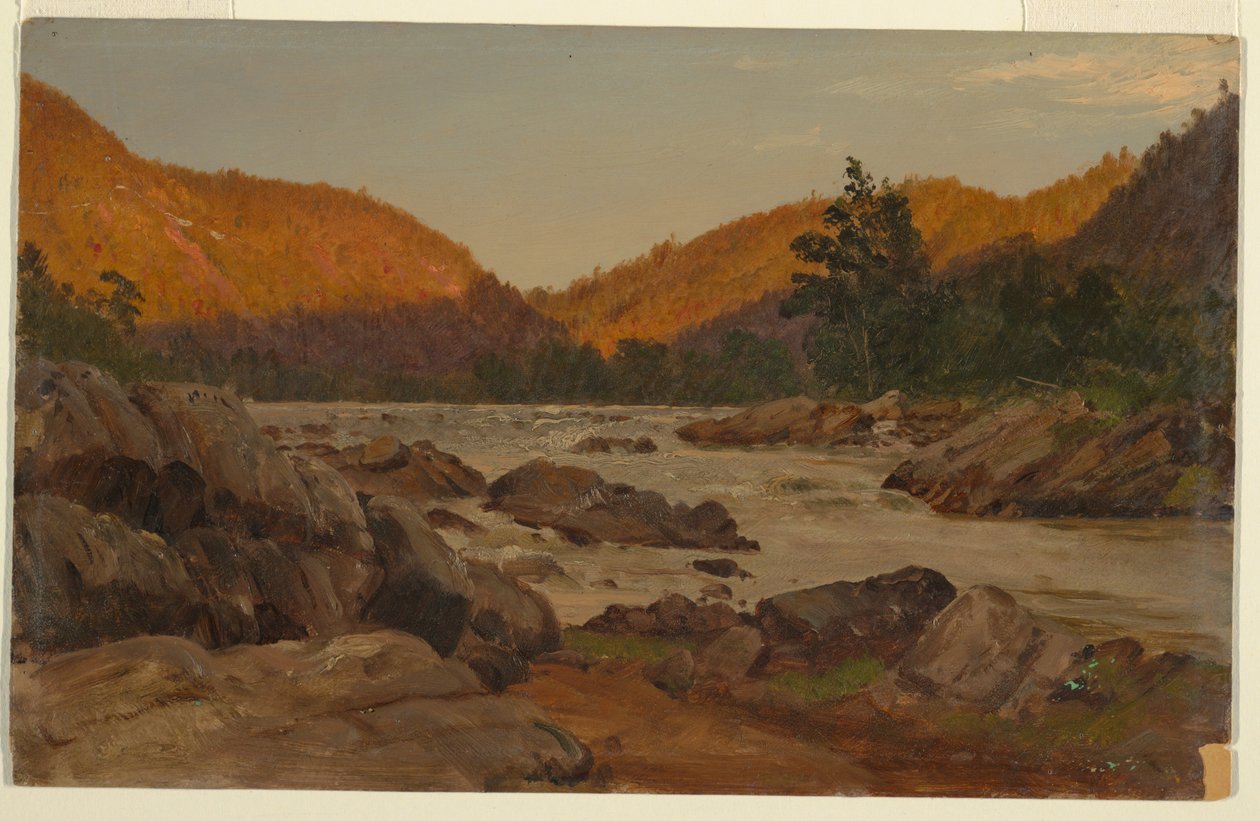 Efterårslandskab i North Carolina af Frederic Edwin Church