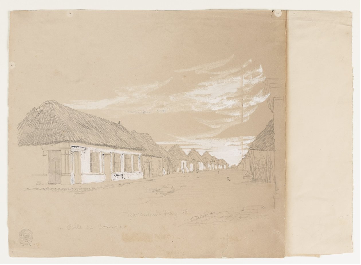 Calle de Commerce, Barranquilla, Colombia af Frederic Edwin Church
