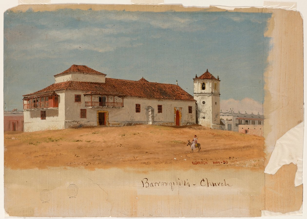Kirke i Barranquilla, Colombia af Frederic Edwin Church