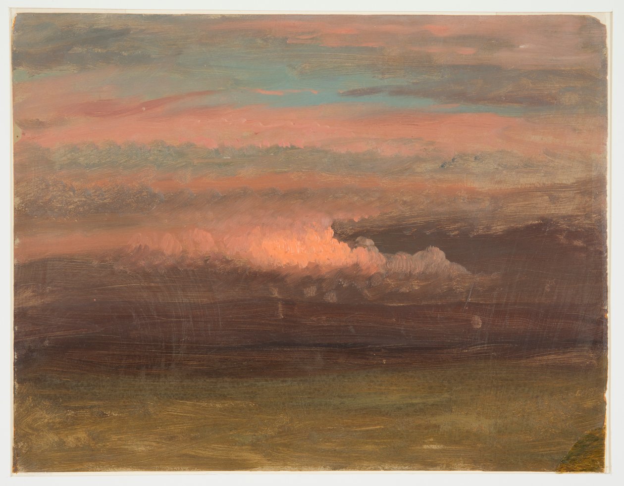 Skystudie ved solnedgang af Frederic Edwin Church