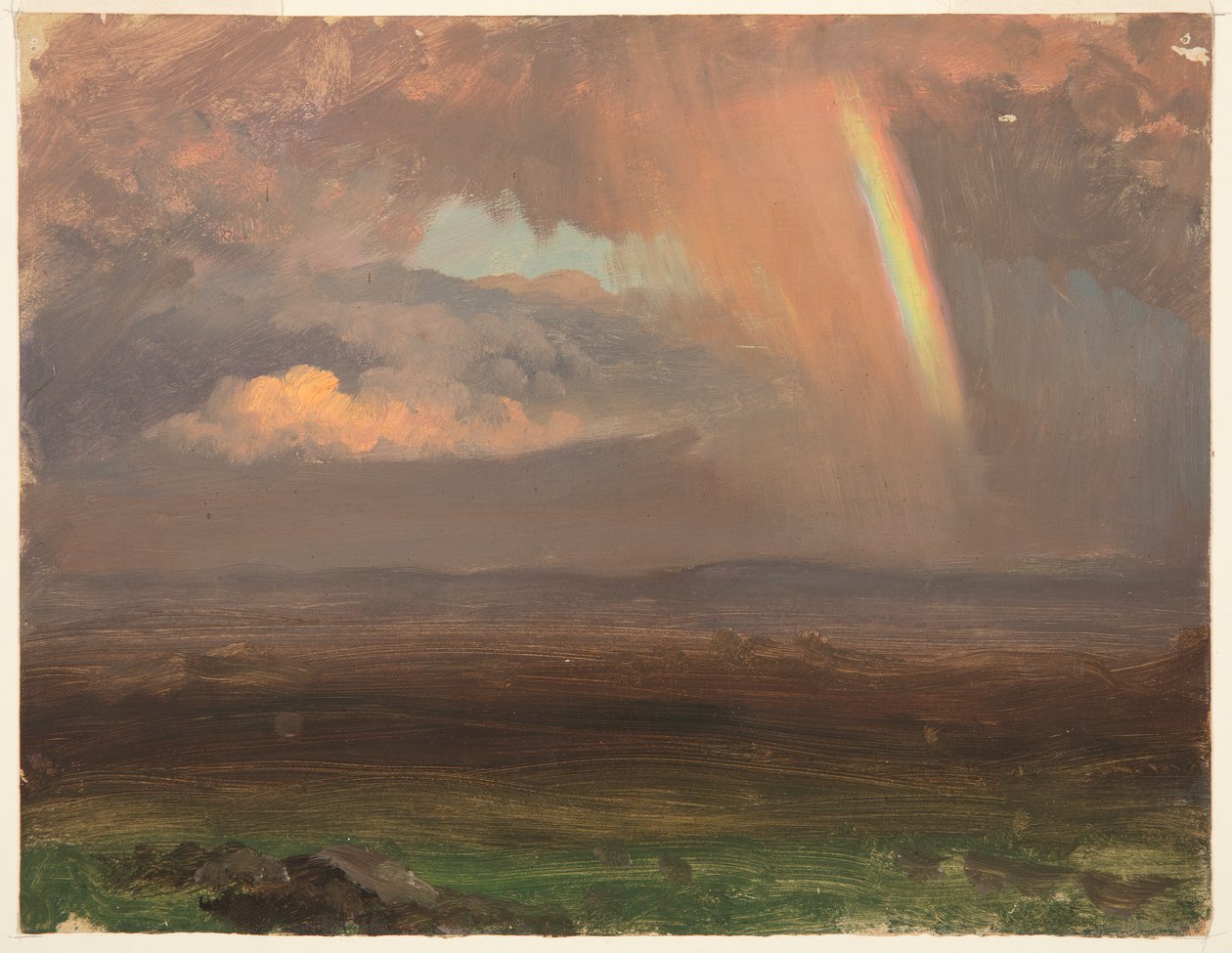 Skyer og regnbue, Jamaica af Frederic Edwin Church