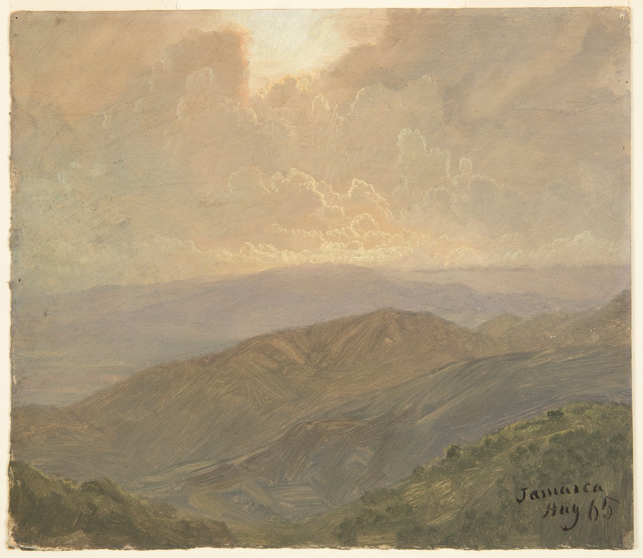 Overskyet himmel, Jamaica af Frederic Edwin Church