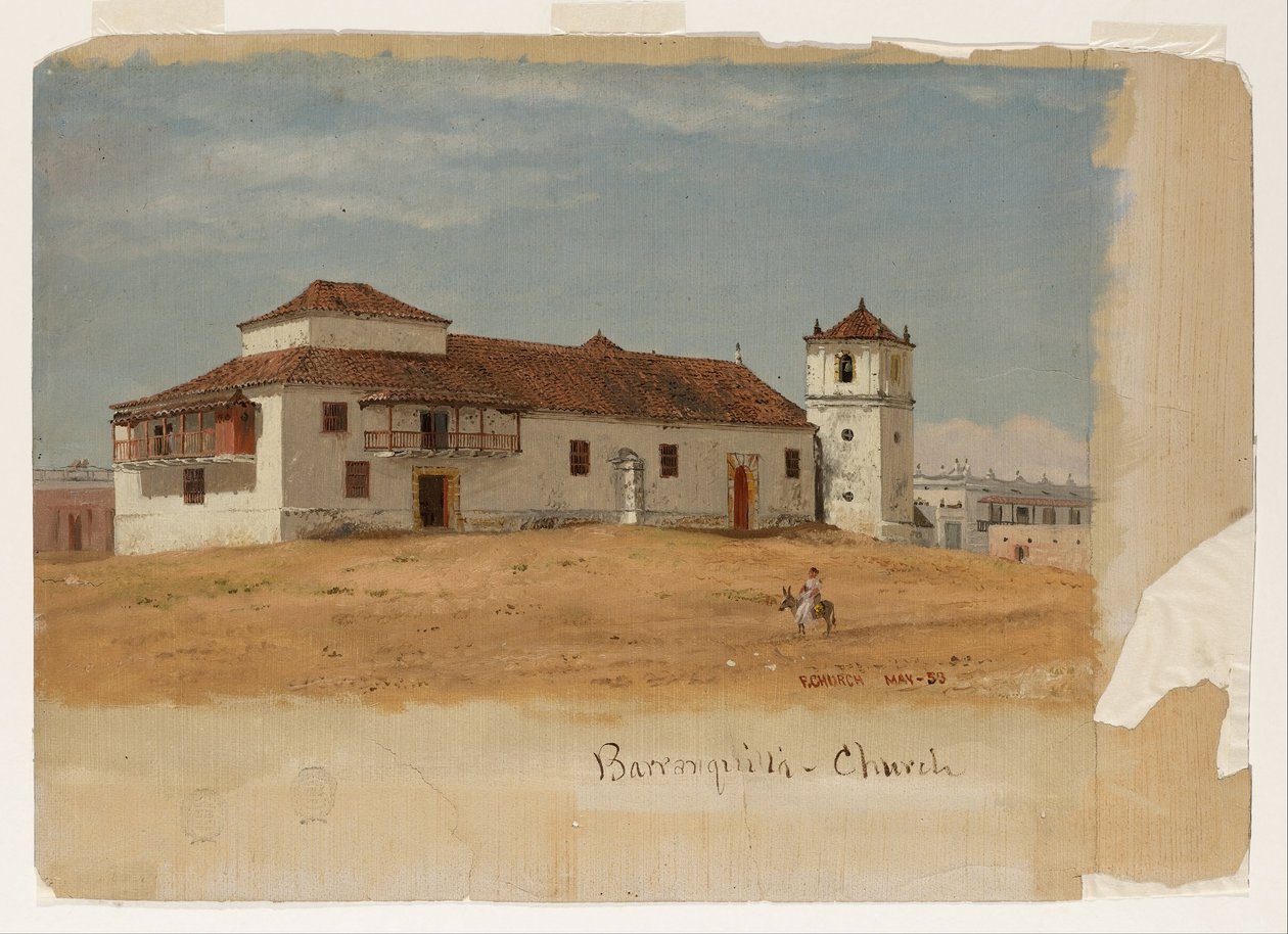 Colombia, Baranquilla Kirke af Frederic Edwin Church