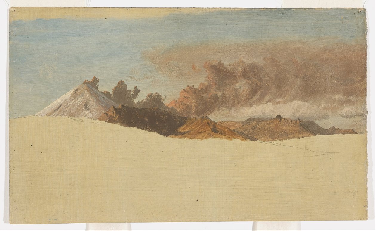 Cotopaxi set fra Ambato, Ecuador af Frederic Edwin Church