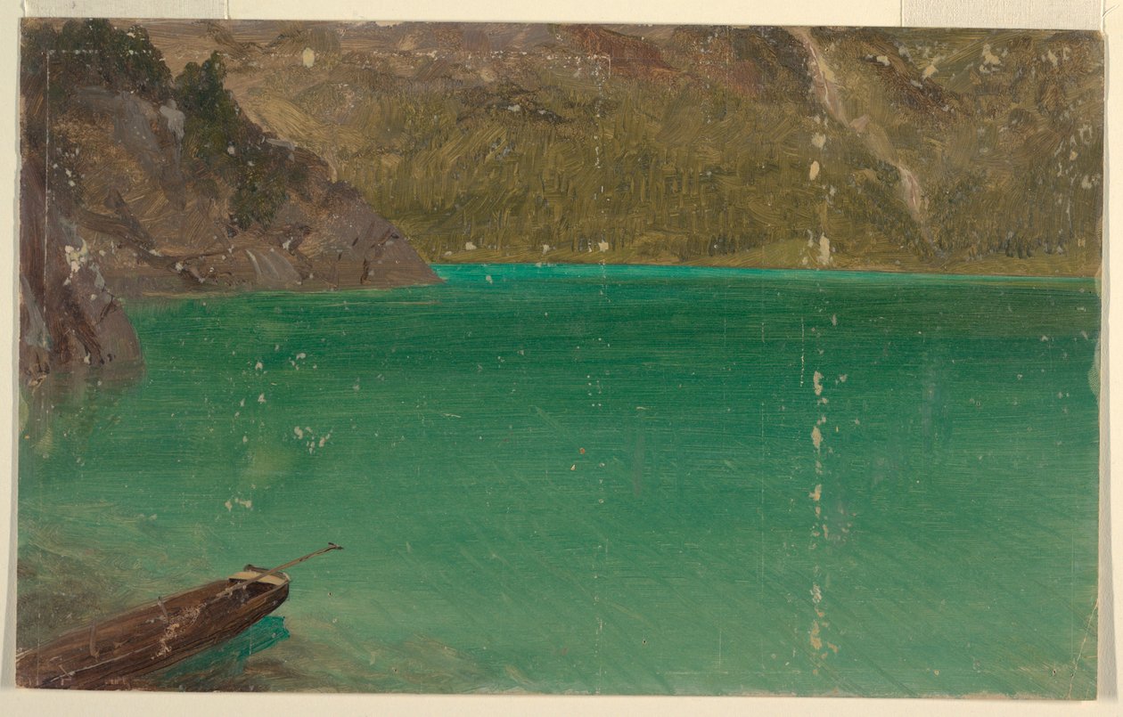 Tegning, Alpesø (Bayern eller Schweiz), 1868 af Frederic Edwin Church