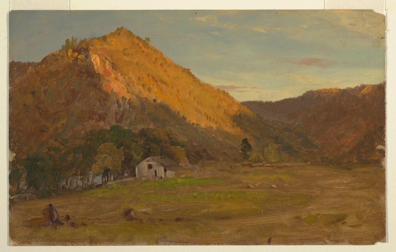 Tegning, Efterårslandskab (North Carolina), 1865-70 af Frederic Edwin Church
