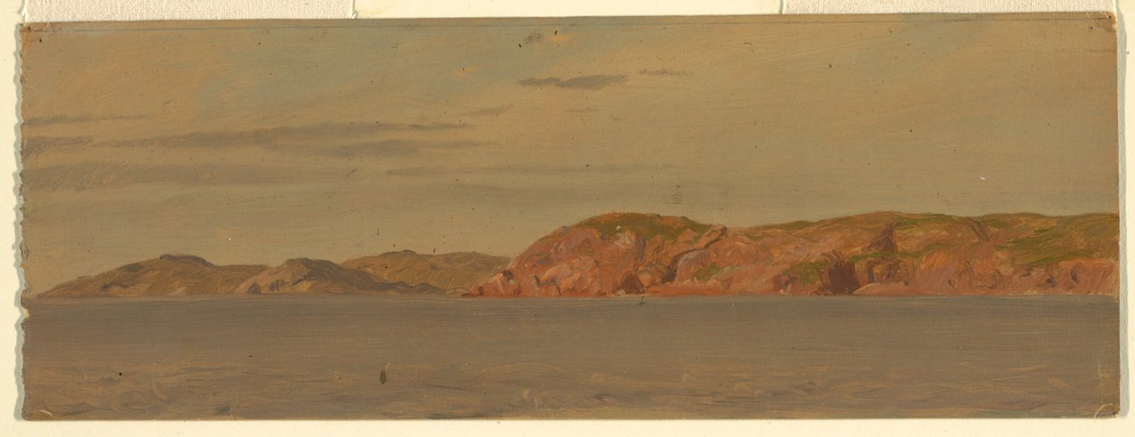 Tegning, Brimstone Head, Fago Island, Newfoundland, 1859 af Frederic Edwin Church