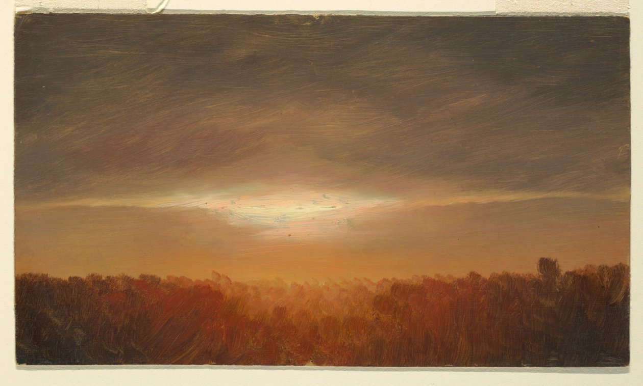 Tegning, skystudier, 1865 af Frederic Edwin Church