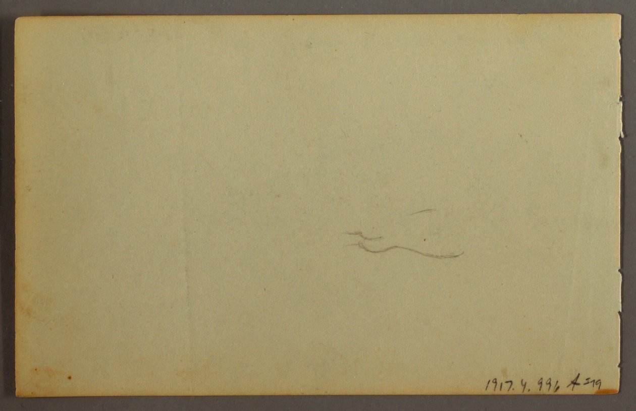 Tegning, studie af skyer, 1844 af Frederic Edwin Church