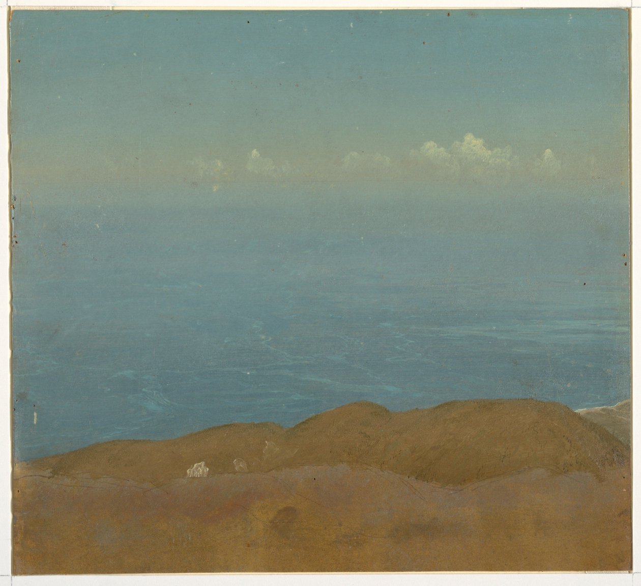 Tegning, studie af skyer, 1860-70 af Frederic Edwin Church
