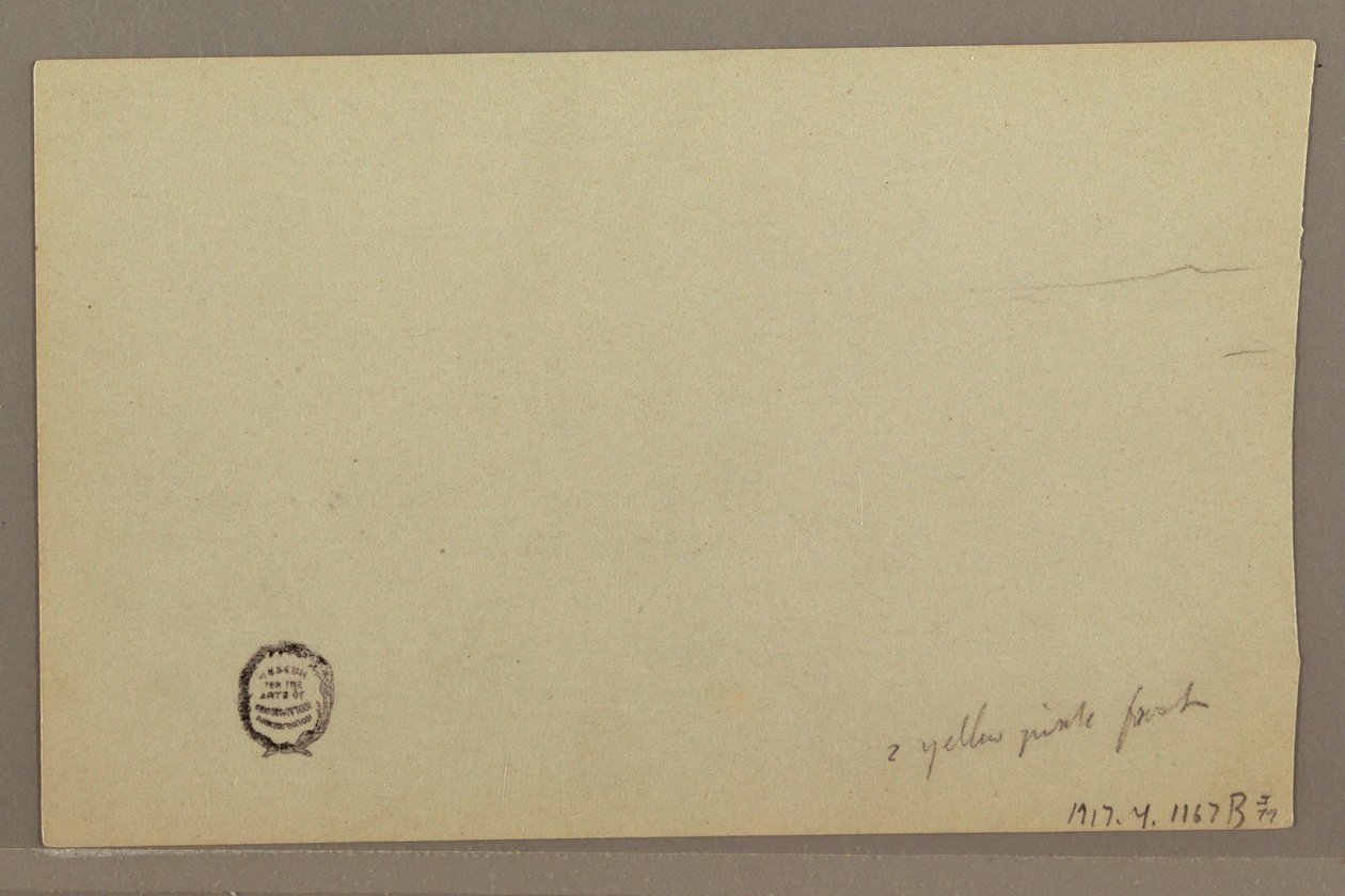 Tegning, studie af skyer, 1860