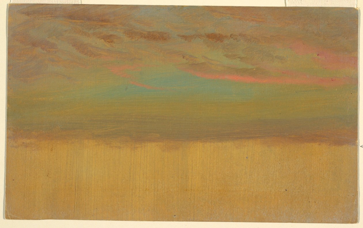 Tegning, studie af skyer, 1870-80 af Frederic Edwin Church