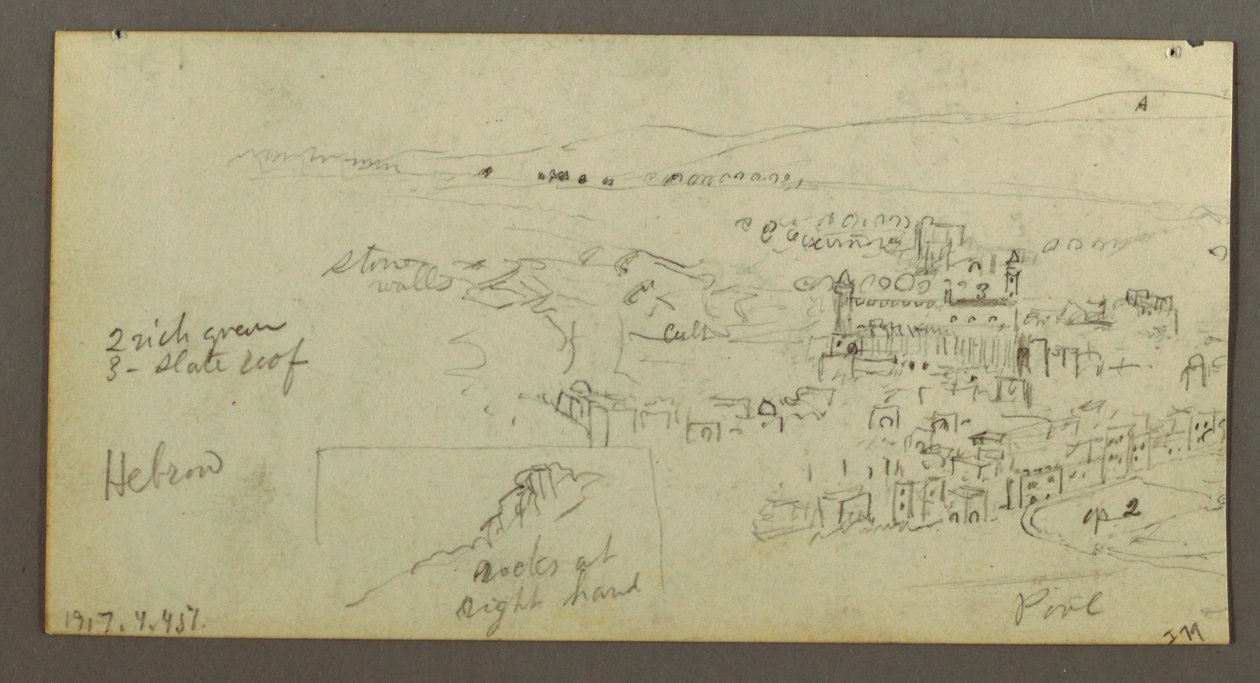 Tegning, Kuppelhus, Hus med trappe, februar, muligvis 1868 af Frederic Edwin Church