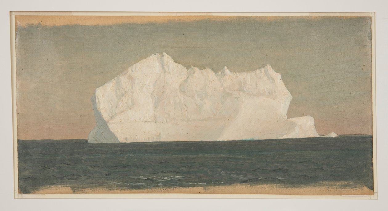Tegning, flydende isbjerg, juni eller juli 1859 af Frederic Edwin Church