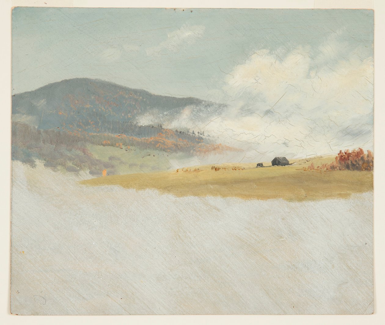 Tegning, Bjerglandskaber, 1865-75 af Frederic Edwin Church