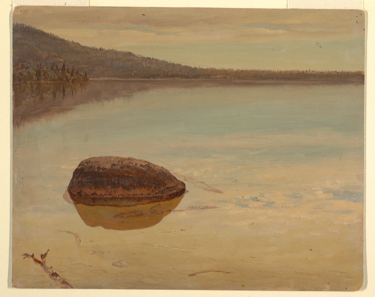 Tegning, Lake Katahdin , 1870-80 af Frederic Edwin Church