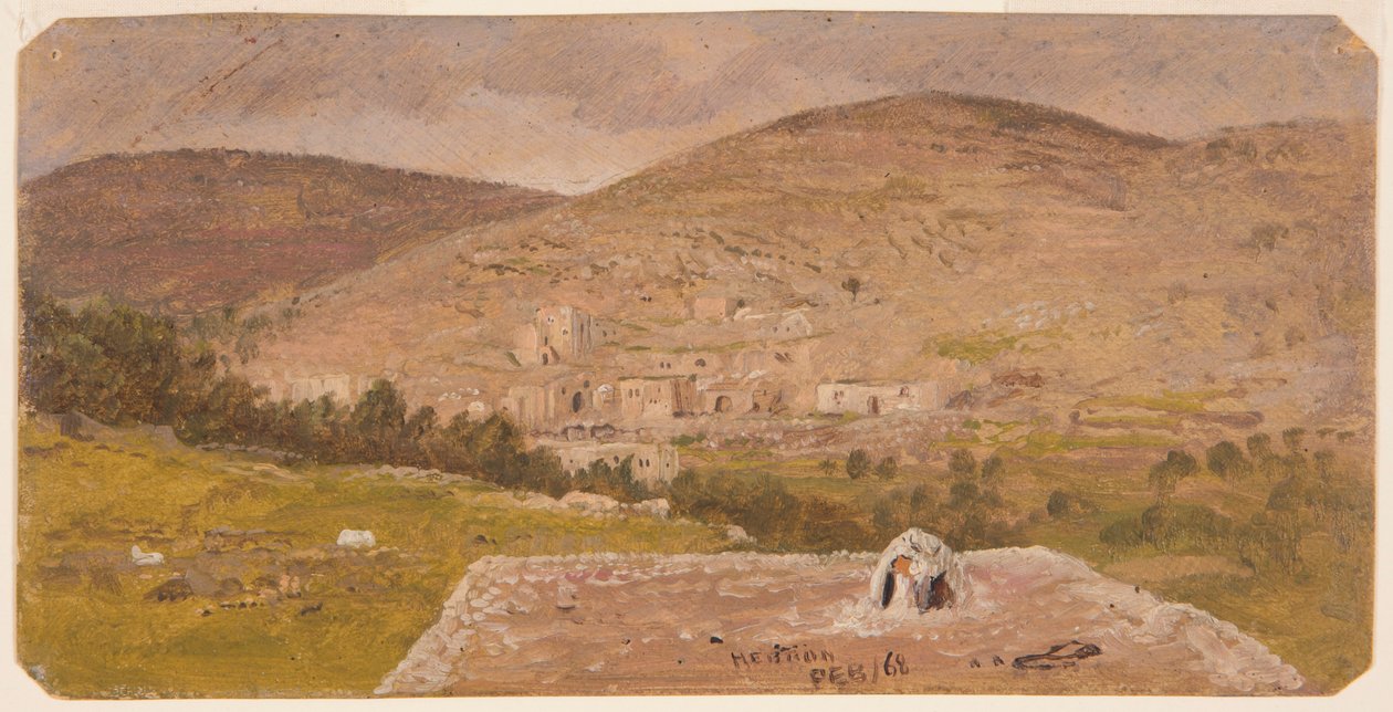 Tegning, landskab, 1865 af Frederic Edwin Church